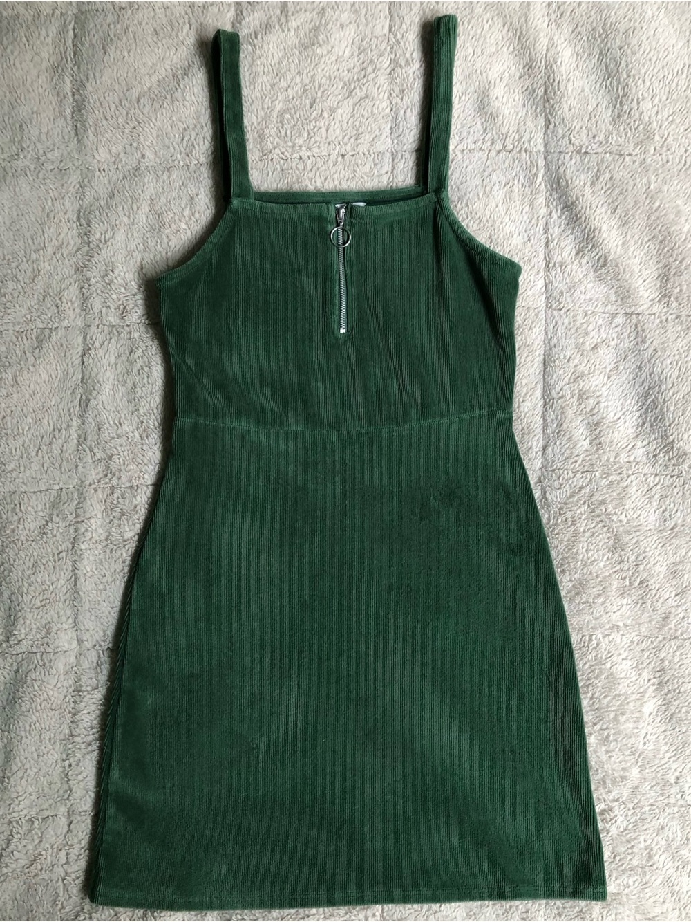 Y2K Arizona Jean Co. Velvet Corduroy Tank Top Square Neck Mini Dress